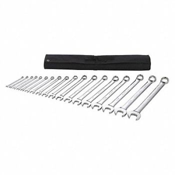 WESTWARD Combo Wrench St Steel Full Polish Offset, 54DF96