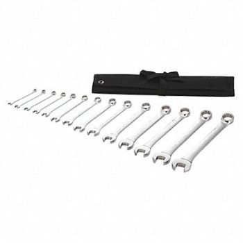 WESTWARD Combo Wrench St Steel Full Polish Offset, 54DF98
