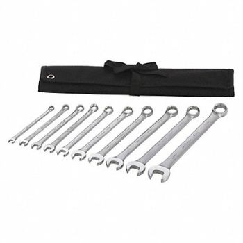 WESTWARD Combo Wrench St Steel Satin Offset, 54DG01
