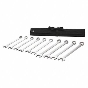 WESTWARD Combo Wrench St Steel Satin Offset, 54DG02