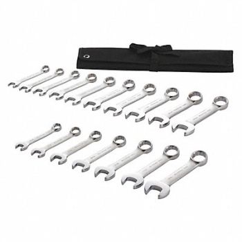 WESTWARD Combo Wrench St Steel Satin Offset, 54DG05