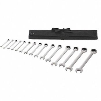 WESTWARD Combo Wrench St Steel Fll Plish Standard, 54DG22