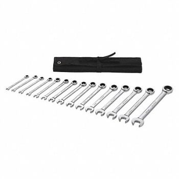 WESTWARD Combo Wrench St Steel Fll Plish Standard, 54DG24