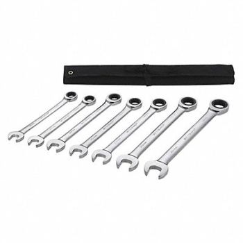 WESTWARD Combo Wrench St Steel Fll Plish Standard, 54DG25
