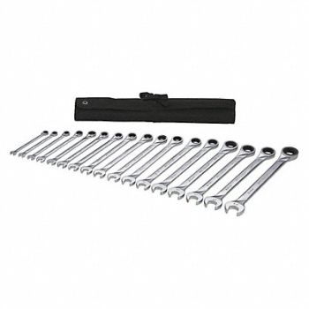 WESTWARD Combo Wrench St Steel Fll Plish Standard, 54DG27