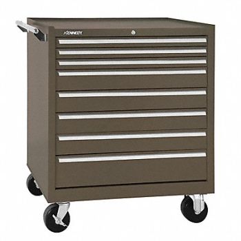 KENNEDY Rolling Tool Cabinet Brown Heavy Duty, 54DM80