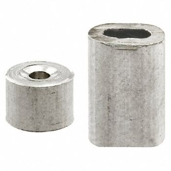 PRIME-LINE Ferrules Stops Aluminum Silver PR, 54DR01