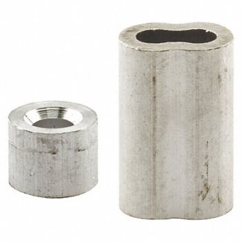 PRIME-LINE Ferrules Stops Aluminum Silver PR, 54DR05