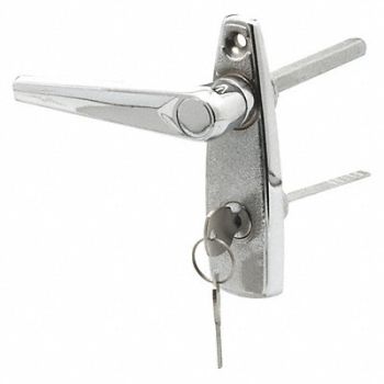 PRIME-LINE Handle and Locking Unit Chrome Silver, 54DR90