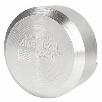 AMERICAN LOCK Keyed Padlock 2 7/8 in H Round Silver, 54DX40