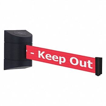 TENSABARRIER Barrier Post Plastic Post Black Finish, 54EE45