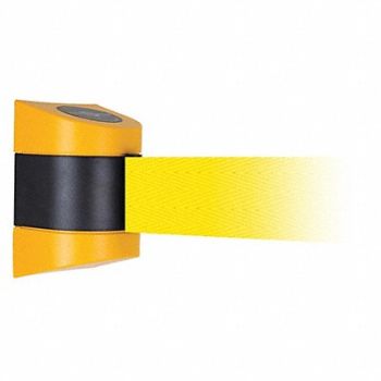 TENSABARRIER Barrier Post Plastic Post Yellow Finish, 54EE67