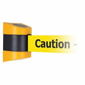 TENSABARRIER Barrier Post Plastic Post Yellow Finish, 54EE78