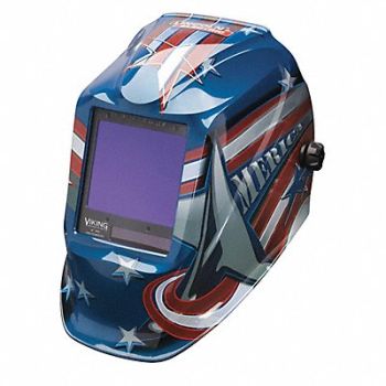 LINCOLN ELECTRIC Welding Helmet American Flag Graphic, 54EE89