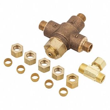 ACORN Tempering Valve Compression Inlet Brass, 54EK56