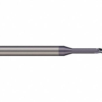 MICRO 100 Ball End Mill Single End 1/4 Carbide, 54ET71