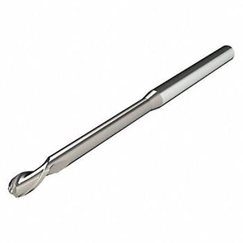 MICRO 100 Ball End Mill Single End 1/4 Carbide, 54ET72