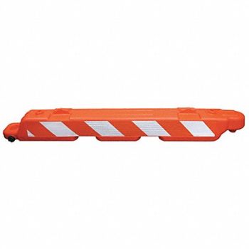 GRAINGER APPROVED Airport Barricade Orange 10 H 96 L, 54FF20
