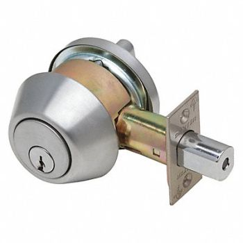 DEXTER Deadbolt Locks Cylindrical Grade 1, 54FF97