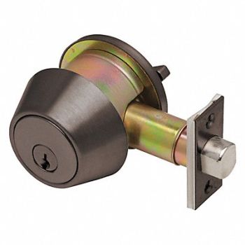 DEXTER Deadbolt Locks Cylindrical Grade 1, 54FF98