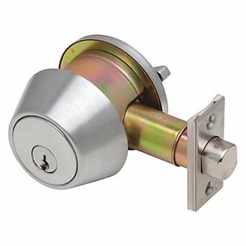 DEXTER Deadbolt Locks Cylindrical Grade 1, 54FF99