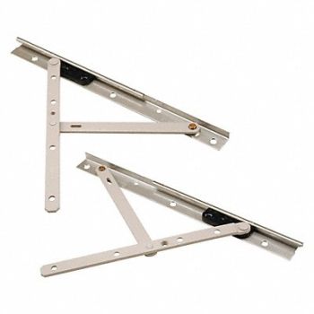 TRUE HARDWARE Casement Window Hinge Light Gray 10 L, 54FZ98