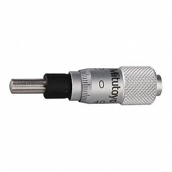 MITUTOYO Micrometer Head 0 to 6.5mm Range Steel, 54GE44