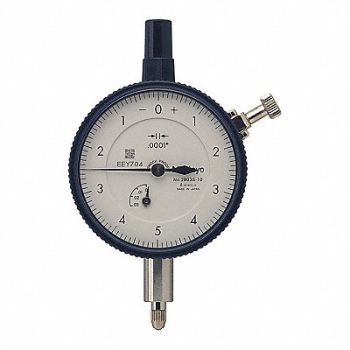 MITUTOYO Dial Indicator 0 to 0.025 Range White, 54GE64