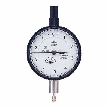 MITUTOYO Dial Indicator 0 to 0.050 Range White, 54GE65