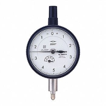 MITUTOYO Dial Indicator 0 to 0.050 Range White, 54GE66