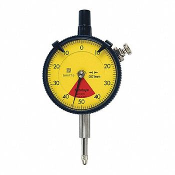 MITUTOYO Dial Indicator 0 to 0.8mm Range White, 54GE68