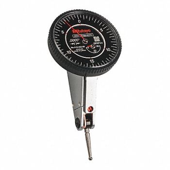 MITUTOYO Dial Test Indicator 3/8 Dial Size White, 54GE82