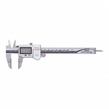 MITUTOYO Digital Caliper 1-9/16 Jaw Depth Steel, 54GE92