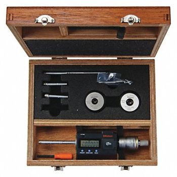 MITUTOYO Digital Outside Micrometer Set Ratchet, 54GF74
