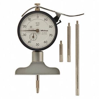 MITUTOYO Depth Gage 2-1/2 Base L 0.001 Res., 54GF75
