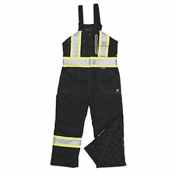 TOUGH DUCK Bib Overalls Black 30 Inseam, 54GY03