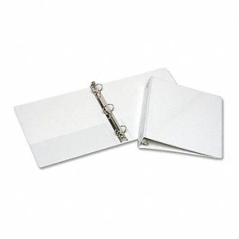 ABILITY ONE 3-Ring Binder 1-1/2 White, 54HD42