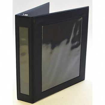ABILITY ONE 3-Ring Binder 1-1/2 Black, 54HD49