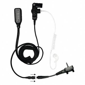 EARPHONE CONNECTION Long Tube Lapel Microphone Black, 54HH68