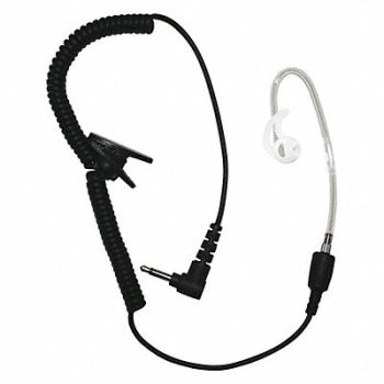 EARPHONE CONNECTION Short Tube Listen Only Earpiece Black, 54HJ10