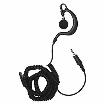 EARPHONE CONNECTION Earhook Listen Only Earpiece Black, 54HJ15
