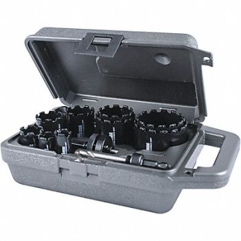 MORSE Hole Cutter Kit Range 3/4 to 2-1/2, 54HN56