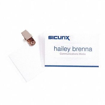 SICURIX ID Badge Holder Kit Color Clear PK50, 54HR04