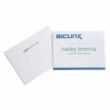 SICURIX ID Badge Holder Kit Color Clear PK100, 54HR08