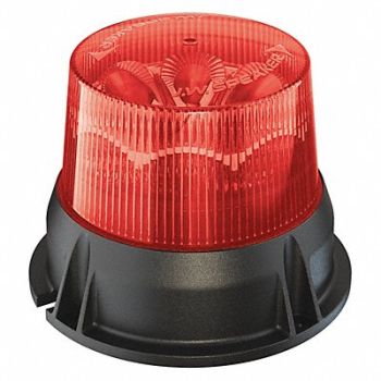 J.W. SPEAKER Strobe Light Red LED 3-13/16 H, 54HR54