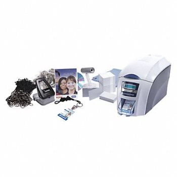 SICURIX ID Card Printer White For PC or MAC, 54JD93