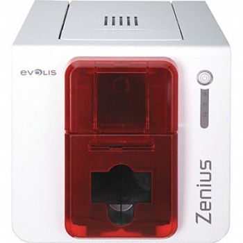 SICURIX ID Card Printer White/Red For PC or MAC, 54JD96