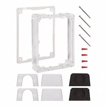 SAFETY TECHNOLOGY INTERNATIONAL Pull Station Guard Spacer Polycarbonate, 54JF50