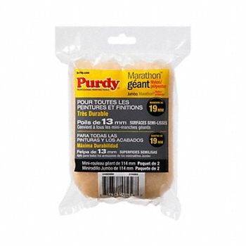 PURDY Roller Cover 4 1/2 L 1/2 Nap Nylon PK2, 54JF71