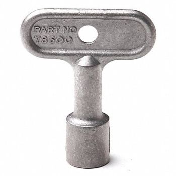 JAY R. SMITH MFG. CO Hydrant Key Aluminum Silver, 54JH34